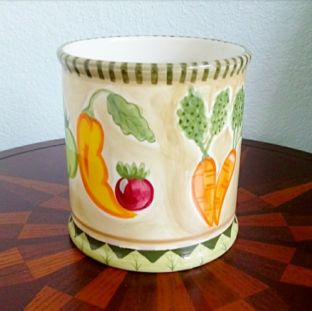 Ceramic Glazed Decorative Container